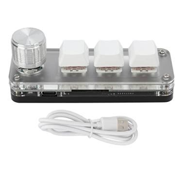 Imagem de Mini Teclado,Teclado Para Jogos Com Uma Mão Teclado Mecânico Macro Programável Com Uma Mão, Para Escritório, Jogos, Música, Mídia, Controle Industrial