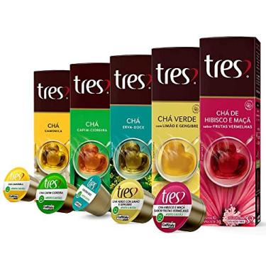 Imagem de 3 Corações, Chá, 50 Cápsulas, 10 Contagem (Pacote de 5), Chá