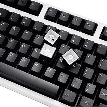 Imagem de Teclado mecânico para jogos Filco Cherry Ducky iKBC - 139 teclas PBT Cherry Profile Double Shot Branco em teclas pretas