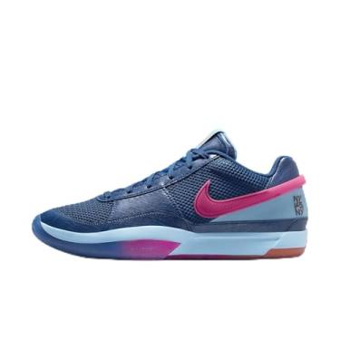 Imagem de Nike Ja 1 Tênis de basquete masculino, Azul quadrado/rosa hiper-azul-aquário, 3.5