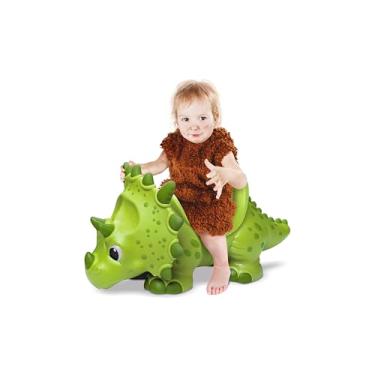 Imagem de Roma Jensen Br, Roma Brinquedos Coleção Giant Dinos, Dinossauro com Rodinhas, Vinil Macio, 60,5 cm, Cor Verde, Suporta até 50 Kg