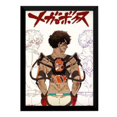 Imagem de Quadro Anime Gearless Joe Megalo Box Arte Poster Moldurado - Fanarte