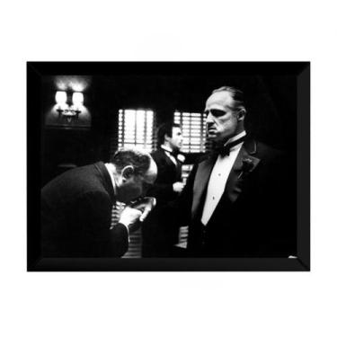 Imagem de Quadro O Poderoso Chefão Um Favor Cena Clássica Moldurada - Fanarte