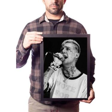 Imagem de Quadro Decorativo Lil Peep Save That Shit Rap Trap - Fanarte