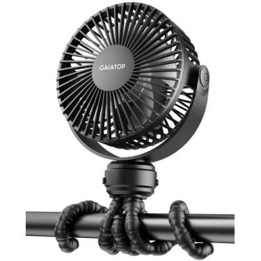 Imagem de Ventilador Portátil Gaiatop para Bebê - 3 Velocidades - Bateria Recarr
