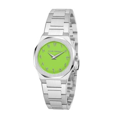 Imagem de Daniel Gorman Relógios femininos, relógio feminino analógico de quartzo, à prova d'água, relógios de pulso femininos modernos com fácil leitor, rosto grande, Verde, Tendência