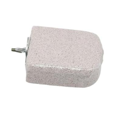 Imagem de IEUDNS Dentes de, boca, molar, suporte para gaiola de pássaros, pedra de moer para periquitos, canários, chinchilas e periquitos, Cinza