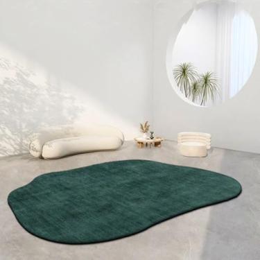 Imagem de Tapetes ovais para sala de estar, quarto infantil, tapete macio e fofo de cabeceira, tapetes curtos e felpudos para áreas grandes (entre em contato conosco/TS034-Flannel-5)