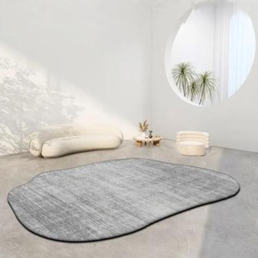 Imagem de Tapetes ovais para sala de estar, quarto infantil, tapete macio e fofo de cabeceira, tapetes curtos e felpudos para áreas grandes (200 x 300 cm) / TS030-Flannel-2)