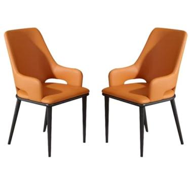 Imagem de Conjunto de cadeiras de jantar Chai cozinha de couro à prova d'água para cozinha conjunto de 2 quartos, sala de casamento, varanda, sofá, poltrona, penteadeira, cadeira de maquiagem, cadeiras de sala