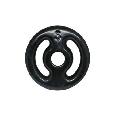Imagem de Anilha Emborrachada 3KGs Vazada Para Academia Musculação - 1 Fit