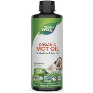 Imagem de Óleo MCT Nature's Way Combustível orgânico para cérebro e corpo 473 ml Keto Paleo-Unissex