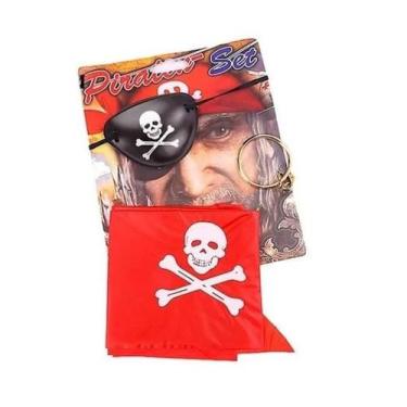 Fantasia Pirata Infantil Masculino Tapa Olho Camiseta Shorts em Promoção na  Americanas