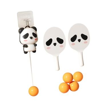 Imagem de oshhni Indoor Panda Hanging Table Tennis Trainer Brinquedo Interativo Prático Equipamento Portátil para Exercícios Crianças Adultos Crianças Meninos, 5 Bolas
