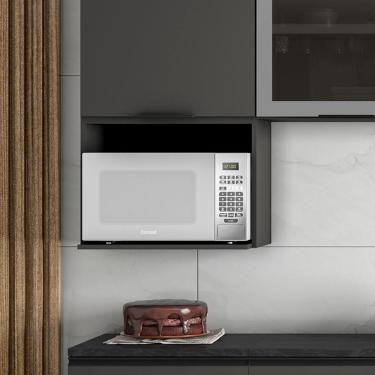 Imagem de Armario Aereo Nicho Microondas 58 Cm 12542 Etti Grafite Pln