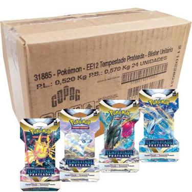 Imagem de Carta Pokémon EE12 Tempestade Prateada Caixa C/24 Booster - Copag