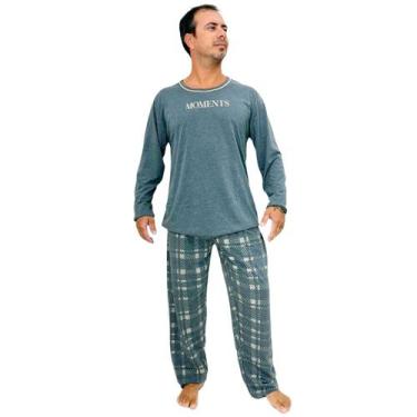 Imagem de Pijama de Inverno Masculino Moments Manga Longa Adulto - Magic Confecç