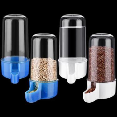 Imagem de Dispensador automático de água com alimentação de pássaros para gaiola