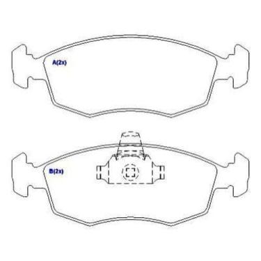 Imagem de Pastilha de freio dianteira Palio Siena Punto Doblo Idea Strada 1998 a