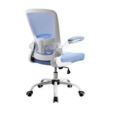 Imagem de Computador executivo mesa levantamento, rotação, ergonomia, suporte lombar ajustável, assento de malha para uso doméstico, escritório