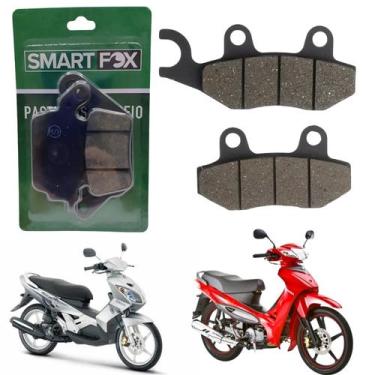 Imagem de Par pastilha de freio dianteiro smartfox yamaha neo 115 dafra zig 100