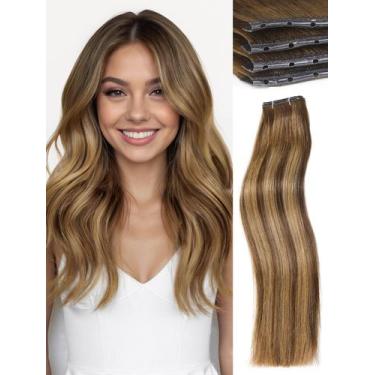 Imagem de Extensões de cabelo WIGNEE 14" Double Layer Honey Blonde Straight