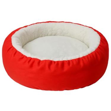 Imagem de Cama Pet Colors Antiderrapante – Caminha Macia e Aconchegante para Cães e Gatos(Vermelha,G (70x70))