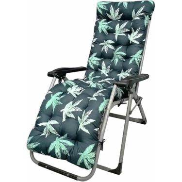 Imagem de Almofada para cadeira de descanso de pátio, 170 cm (67 polegadas), estampa floral, para uso interno e externo, com amarras. Almofada para sofá ou cadeira de balanço.