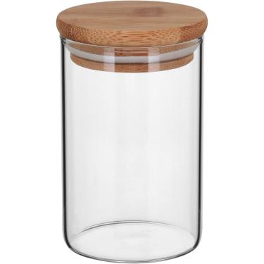 Imagem de Pote com Tampa de Bambu Borossilicato 200ml 10x6x6cm