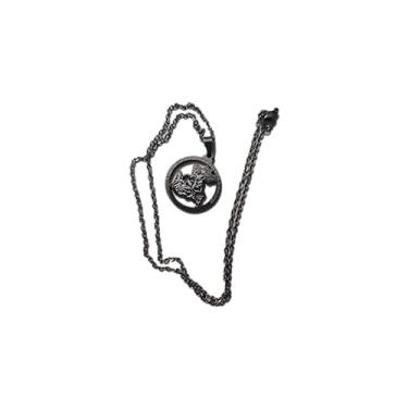 Imagem de Corrente com pingente Aço Inox medalha São Jorge