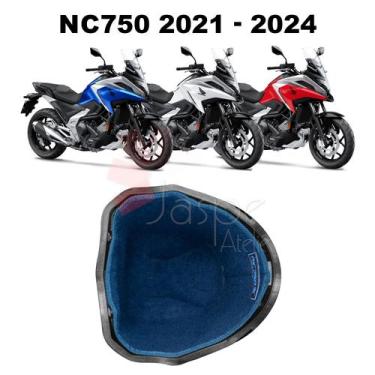 Imagem de Forração Honda NC 750X 2023 Baú Forro Azul Scooter Acessório - Jaspe A