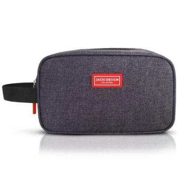 Imagem de Necessaire Vibe com Alça Lateral e Zíper - Jacki Design, Preto