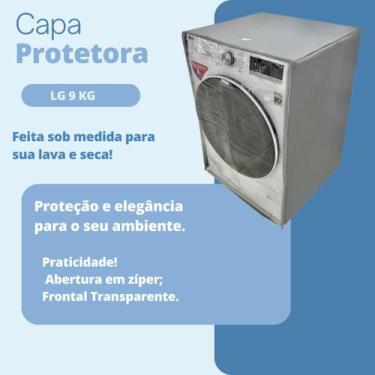 Imagem de Capa para lava e seca lg 9kg transparente - Clean Capas , Cinza