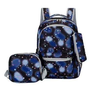 Imagem de Kit Mochila Infantil Resistente Estojo Lancheira Escolar Top - Alwy, P