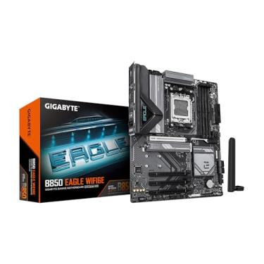 Imagem de GIGABYTE Placa-mãe B850 Eagle WIFI6E AMD AM5 LGA 1718, ATX, DDR5, 3X M.2, PCIe 5.0, USB-C, WIFI6E, LAN 1GbE, EZ-Latch, Garantia de 5 anos