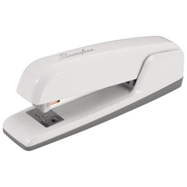 Imagem de Swingline Grampeador, capacidade para 30 folhas, grampeador comercial 747, sem atolamento, metal, branco ártico (S7074738)