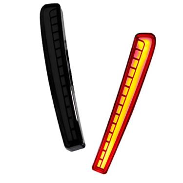 Imagem de KENRTIR Luz traseira sequencial de seta de freio LED para Toyota Corolla 2020 2021 2022 2023 Lâmpada refletora de para-choque traseiro - Estilo Presa de Lente Fumada