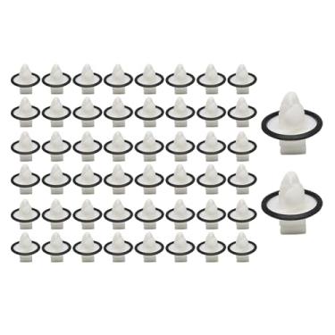 Imagem de Wyrxalon Clipe de moldagem de acabamento de painel lateral de 50 peças Clipe de moldagem central para para-choque clipe de capa de canto compatível com Mercedes Benz Sprinter 1500 2500 3500 3500XD #