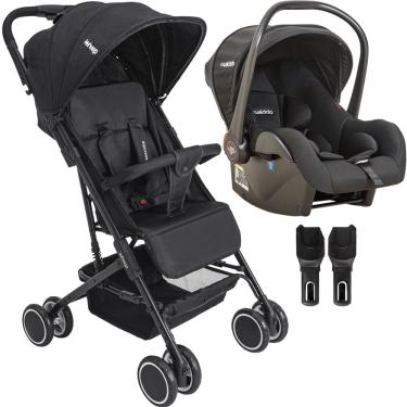 Imagem de Carrinho de bebe passeio mascote E bebê conforto - kiddo preto