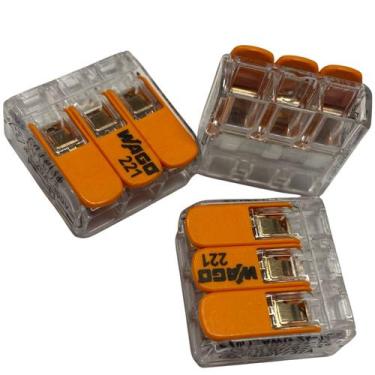 Imagem de Conector Wago ou Genérico Emenda Derivação 2/3/5 Vias Cabo 4mm-6mm 20A