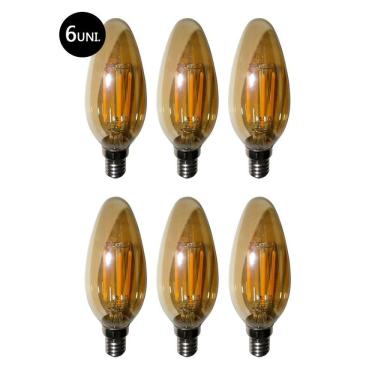 Imagem de Lâmpadas Led Kit 6 Multi Filamento Bivolt 30w Retro Vintage