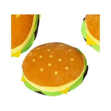 Imagem de Cheeseburger Abraçando Travesseiro De Pelúcia Almofada De Hambúrguer D