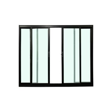 Imagem de Janela 4 Folhas Preto 120x150 Linha 18 Esmeralda