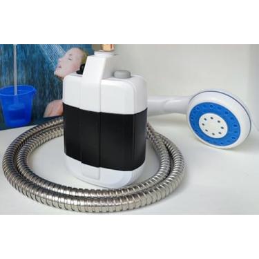 Imagem de Chuveiro Elétrico Portátil 10W, Chuveiro Portatil, com Válvula de Desligamento de Cabeça, Chuveiro Eletrico