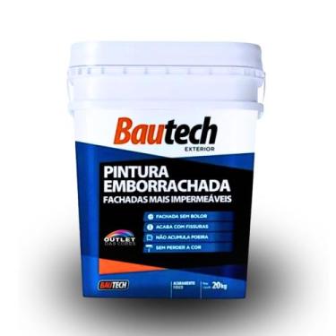 Imagem de Pintura emborrachada 20kg bautech, BRANCA