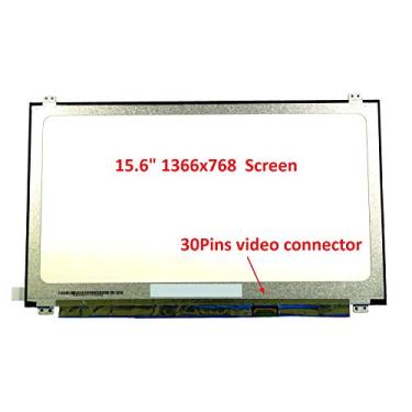 Imagem de FULLCOM Nova tela de substituição LCD HD 1366x768 (sem toque) 15,6 polegadas (com suportes) fosco de 30 pinos para Lenovo ideapad 320S-15IKB para Laptop/Display/Tela/Aplicação LCD
