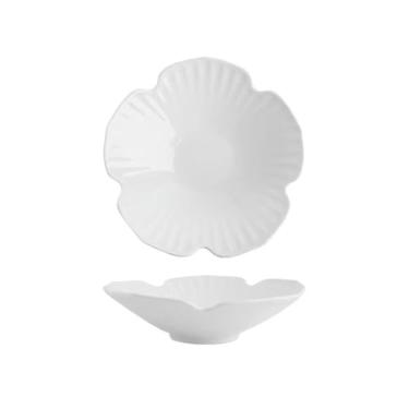 Imagem de Prato de serviço criativo prato de vegetais doméstico bonito em forma de sopa tigela de macarrão tigela de flores de cerâmica prato de salada sob o esmalte pratos de sobremesa (B)