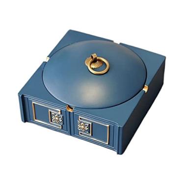 Imagem de Cinzeiro de ervas daninhas cinzeiro requintado e prático com tampa cinzeiro de personalidade para casa cinzeiro de mesa de centro de escritório cinzeiros para cigarros