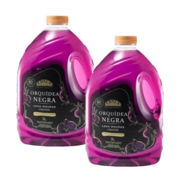 Imagem de Kit 2 Amaciante Para Roupas Coala 3L Chá Branco Orquíde Negra Perfume Intenso Duradouro Sofisticado Brancas Coloridas Pretas (3 Litros, Orquídea Negra)