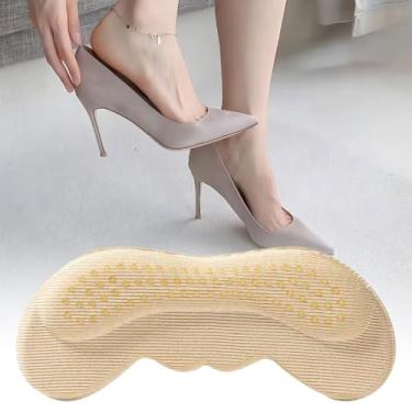 Imagem de 6 pares de almofadas de salto para sapatos muito grandes, inserções de sapato para sapatos soltos, protetores de calcanhar para dor de bolhas, enchimento torna o sapato mais apertado, fricção, evita
